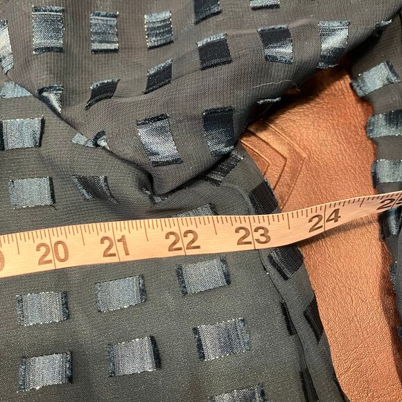 Robert Too Mujeres Petite Green Mesh Overlay Sheath Dress 16WP Made in USA - Picture 11 of 12